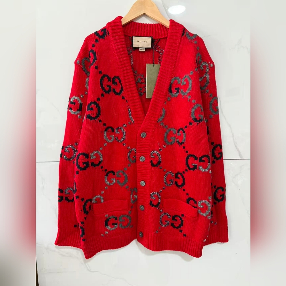 GUCCI GG Wool-Blend Cardigan